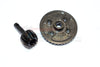 Axial SMT10 Grave Digger (AX90055) & MAX-D (AX90057) Hard Steel Gear Set For Differential Assembly - 2Pcs Black