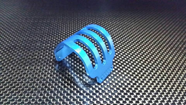 Team Losi Mini-T Aluminum Rear Motor Guard Protector - 1Pc Blue