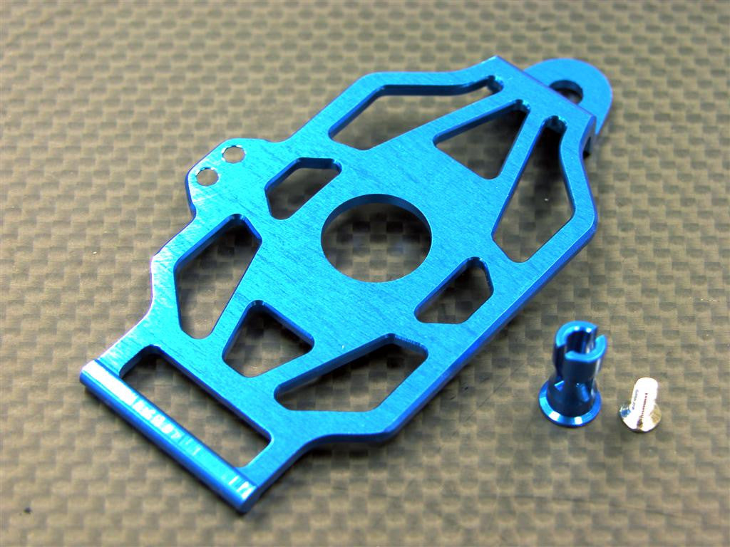 Team Losi Mini-T Aluminum Battery Holder Down Strap With Antenna Mount (Shape A) - 1Pc Blue