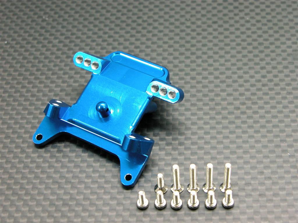 Team Losi Mini-T Aluminum Front Upper Cap For Steering - 1Pc Set Blue