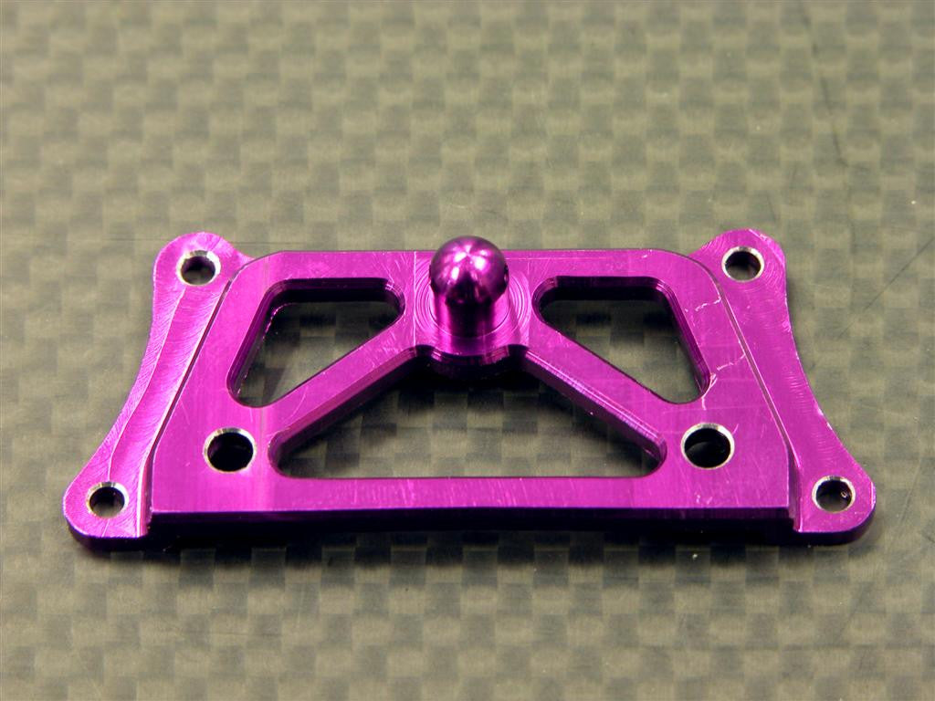 Team Losi Mini-T Aluminum Servo Upper Kick Plate - 1Pc Purple