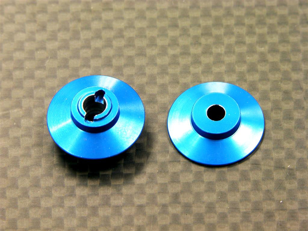 Team Losi Mini-T Aluminum Main Gear Adaptor (Slip Type) - 2 Pcs Blue