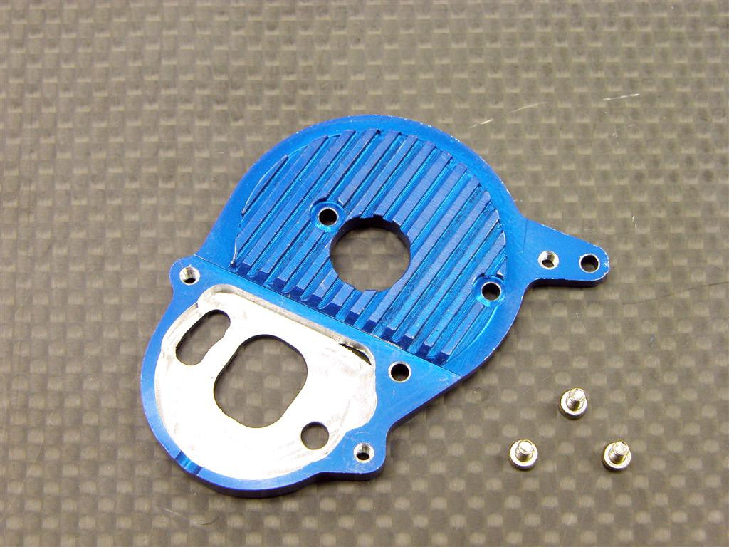 Team Losi Mini-T Aluminum Motor Heatsink Plate For 300 Class Motor - 1Pc Blue