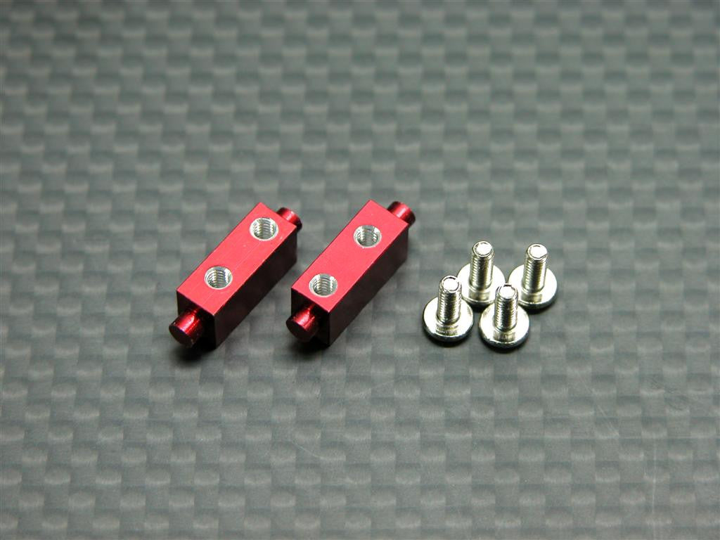 Team Losi Mini-T Aluminum Servo Mount - 2 Pcs Red