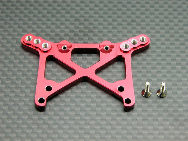 Team Losi Mini-T Aluminum Front Damper Plate - 1Pc Red
