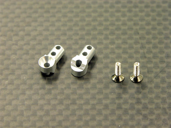 Team Losi Mini-T Aluminum Front Body Post - 1Pr Silver
