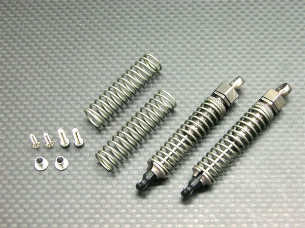 Team Losi Mini-T Aluminum Rear Adjustable Spring Damper (60mm) - 1Pr Silver