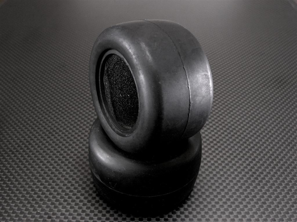Team Losi Mini-T Front/Rear Rubber Slick Tires With Insert (40 Deg) -1Pr