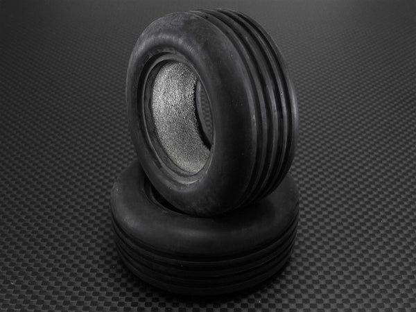 Team Losi Mini-T Rubber Radial Narrow Tire With Insert (40G)- 1Pr