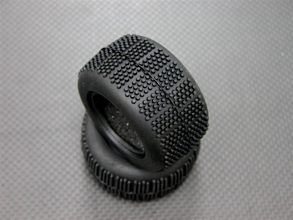 Team Losi Mini-T Front/Rear Rubber Radial Tires With Insert (40 Deg) - 1Pr