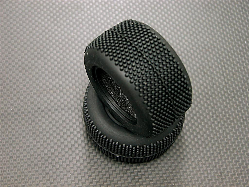 Team Losi Mini-T Front/Rear Rubber Radial Tires With Insert (40 Deg) - 1Pr