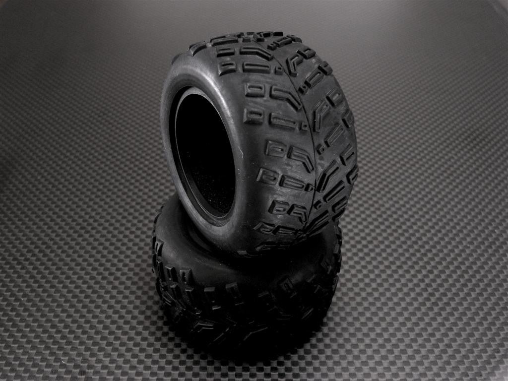 Team Losi Mini-T Front/Rear Rubber Radial Tires With Insert (40 Deg) - 1Pr