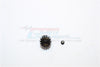 Steel#45 Motor Gear 14T - 1 Set Black