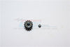 Steel#45 Motor Gear 14T - 1 Set Black