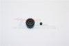Steel#45 Motor Gear 16T - 1 Set Black