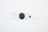 Steel#45 Motor Gear 17T - 1 Set Black