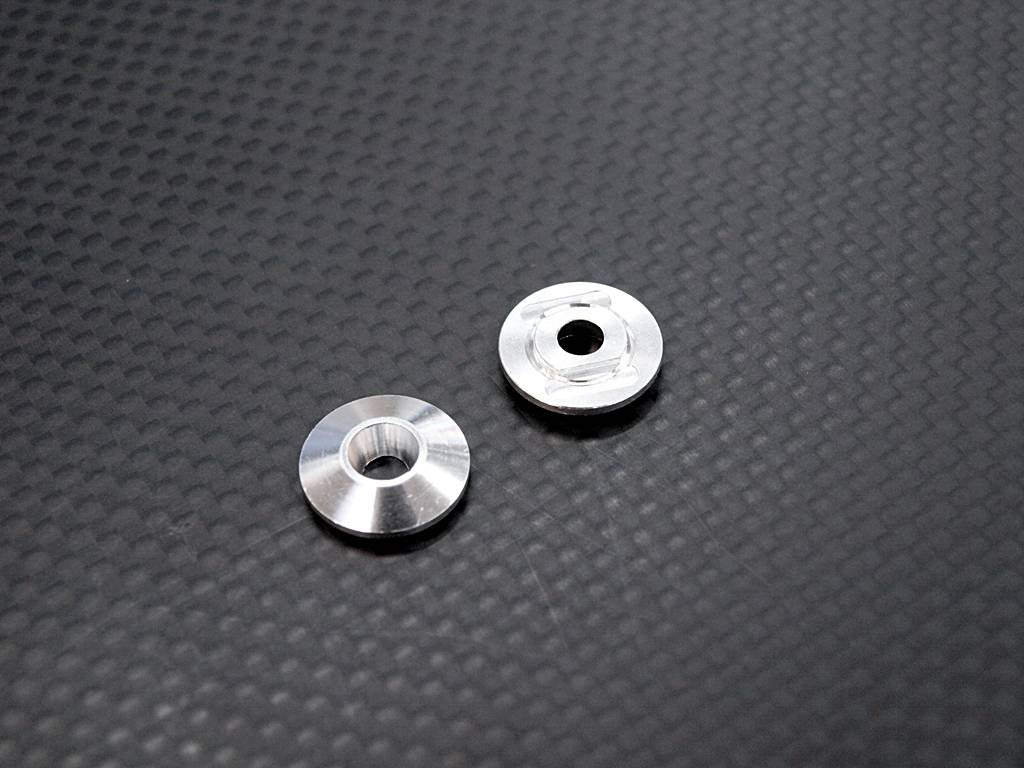 Team Losi Mini-T Ball Differential's Aluminum Salver - 2 Pcs (Dsmt100/Ii, Dsmt100A/Ii) Silver