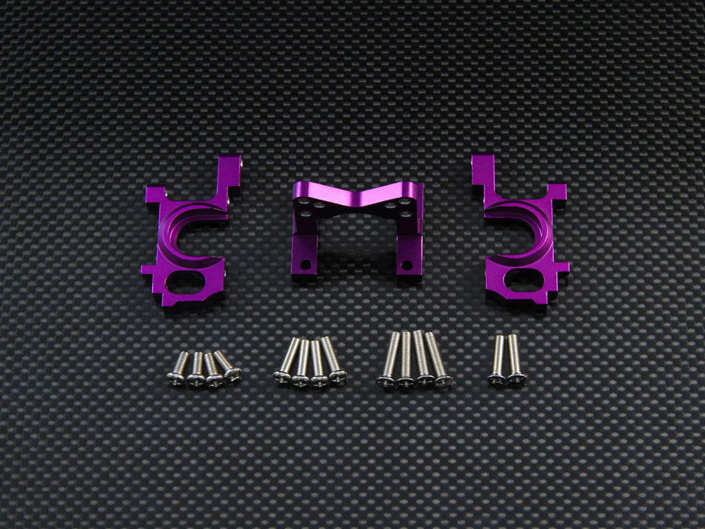 HPI Super Nitro RS4 Aluminum Front Gear Box - 1 Set Purple