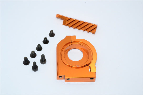 HPI Sport 3 Flux Aluminum Motor Heat Sink Mount - 1 Set Orange
