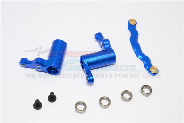 HPI Sport 3 Flux Aluminum Steering Assembly - 1 Set Blue