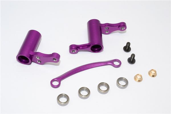 HPI Sport 3 Flux Aluminum Steering Assembly - 1 Set Purple