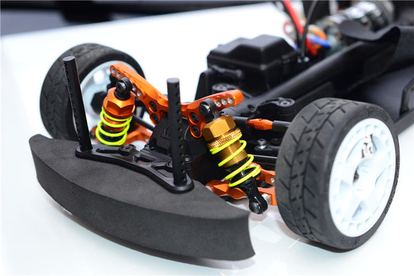 HPI Sport 3 Flux Upgrade Part: Aluminum Rear Body Post Mount (Orange) - 1 Piece Set - View #11