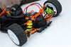 HPI Sport 3 Flux Aluminum Front/Rear Adjustable Shocks (50mm) With Plastic Ball Top - 1Pr Set Blue