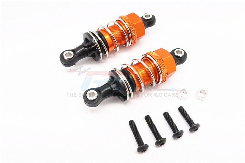HPI Sport 3 Flux Aluminum Front/Rear Adjustable Shocks (50mm) With Plastic Ball Top - 1Pr Set Orange