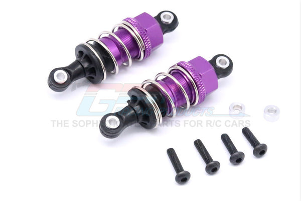 HPI Sport 3 Flux Aluminum Front/Rear Adjustable Shocks (50mm) With Plastic Ball Top - 1Pr Set Purple