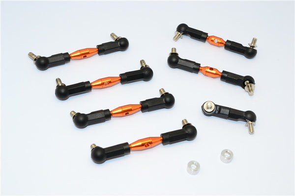 HPI Sport 3 Flux Aluminum Completed Tie Rod - 7Pcs Orange