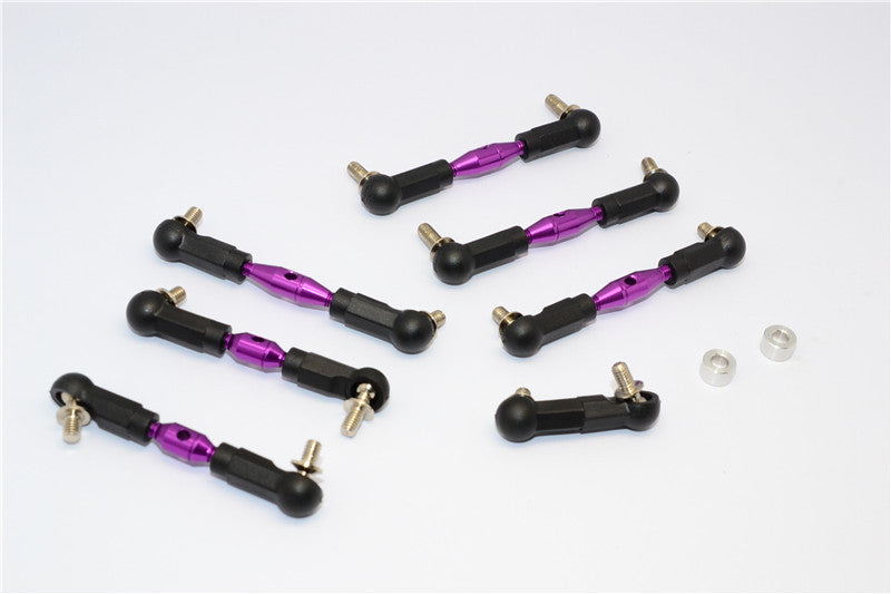 HPI Sport 3 Flux Aluminum Completed Tie Rod - 7Pcs Purple