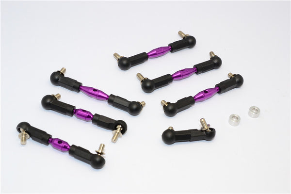 HPI Sport 3 Flux Aluminum Completed Tie Rod - 7Pcs Purple