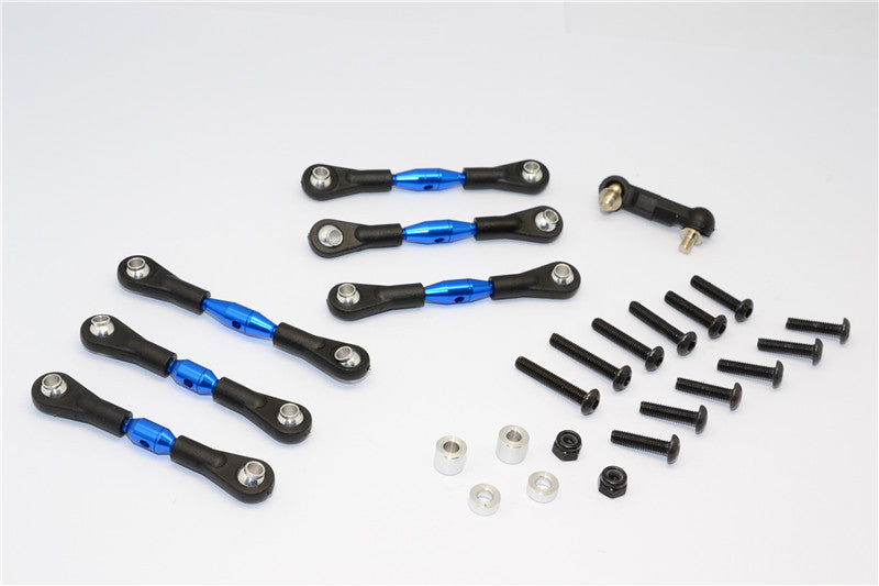 HPI Sport 3 Flux Aluminum Completed Tie Rod - 7Pcs Blue