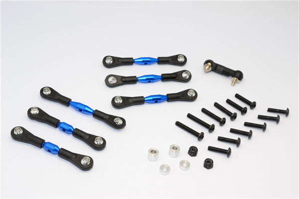 HPI Sport 3 Flux Aluminum Completed Tie Rod - 7Pcs Blue