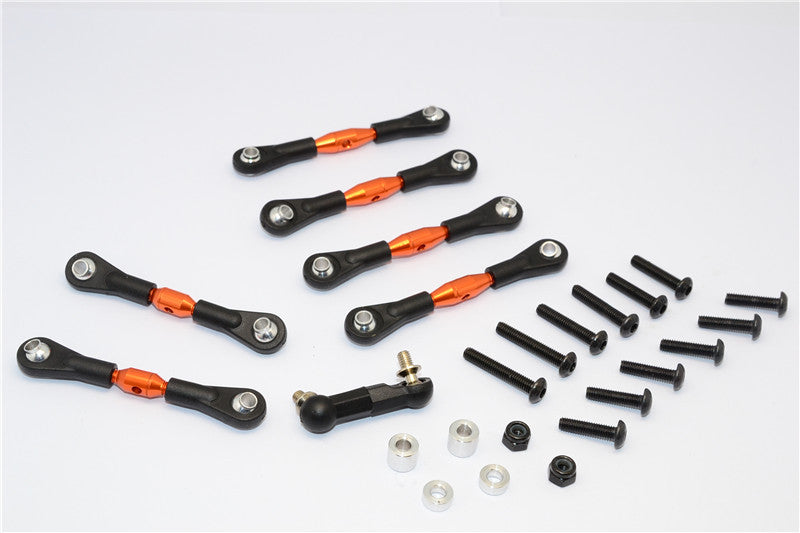 HPI Sport 3 Flux Aluminum Completed Tie Rod - 7Pcs Orange