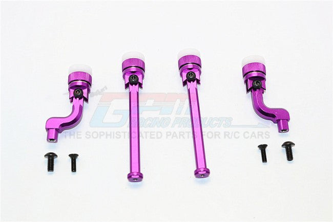 HPI Sport 3 Flux Aluminum Front+Rear Magnet Body Mount For BMW M3 E30 - 1 Set Purple