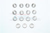 Stainless Steel 4mm Hole Round Head Screw Meson - 15Pc Set