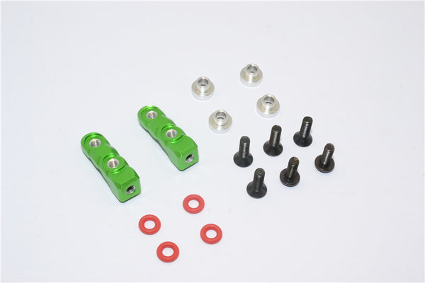 Aluminum Servo Mount (M3 Thread, Length 8.5mm) - 2Pcs Set Green