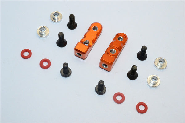 Aluminum Servo Mount (M3 Thread,  Length 8.5mm) - 2Pcs Set Orange