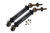 Traxxas Rustler 4X4 VXL (67076-4) / Hoss 4X4 VXL (90076-4) Harden Steel #45 Rear Axle CVD Drive Shaft With Alloy Body - 1 Pair Set Black