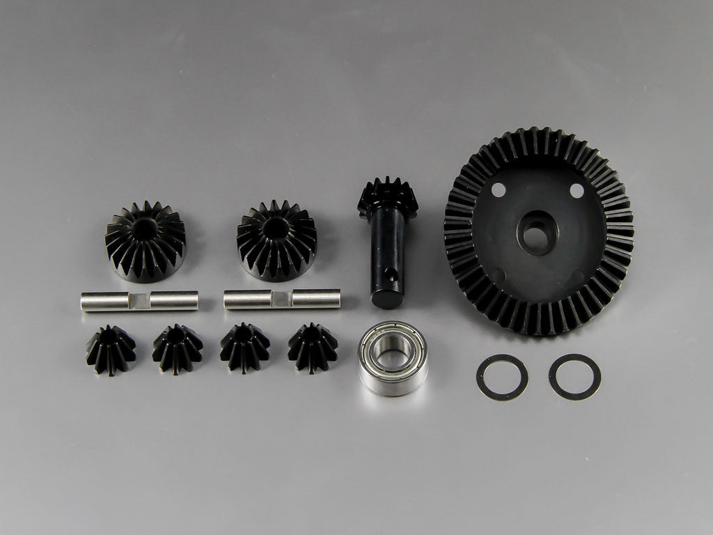 HPI Savage 21, X, XL, K4.6 Hard Steel Gear Set For Differential Assembly - 11Pcs Black