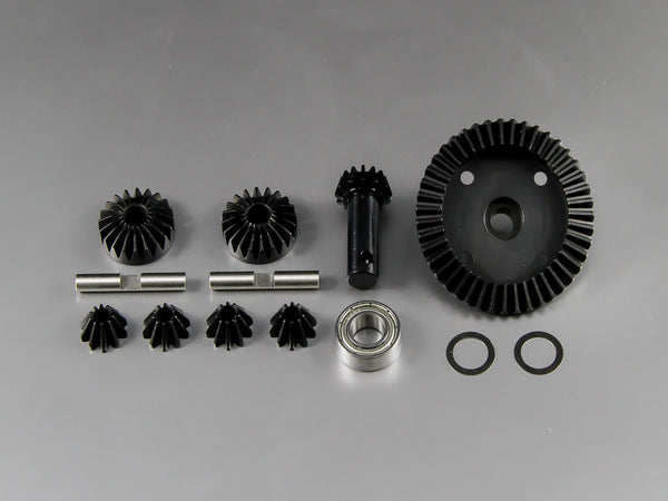 HPI Savage 21, X, XL, K4.6 Hard Steel Gear Set For Differential Assembly - 11Pcs Black