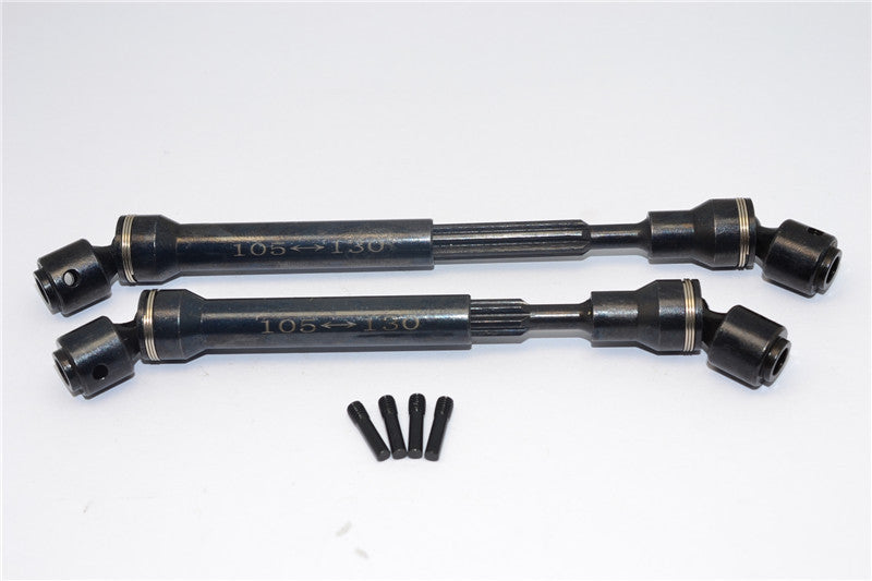 Axial SCX10 & Wraith Steel Main Shaft - 1Pr Black