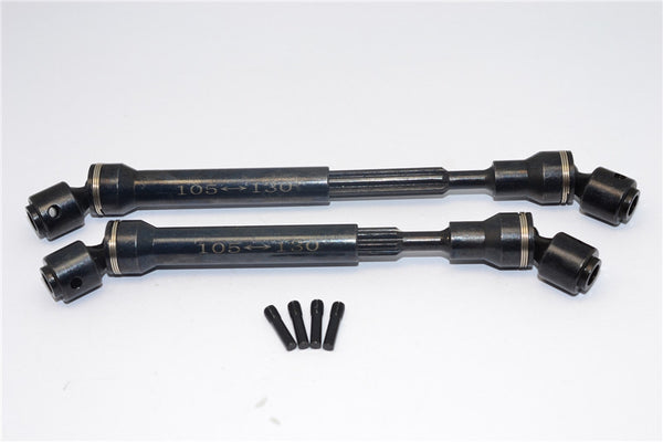 Axial SCX10 & Wraith Steel Main Shaft - 1Pr Black