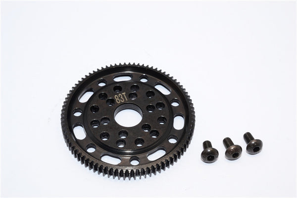 Axial SCX10 & Wraith Steel #45 Spur Gear 48 Pitch 83T - 1Pc Set Black