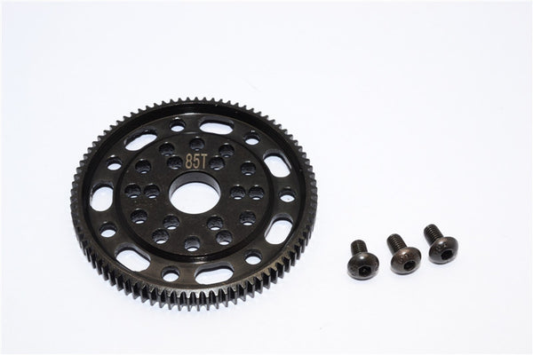 Axial SCX10 & Wraith Steel #45 Spur Gear 48 Pitch 85T - 1Pc Set Black