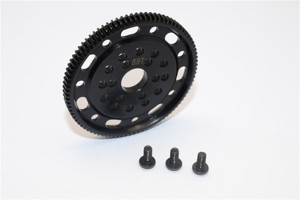 Axial SCX10 & Wraith Steel#45 Spur Gear 48 Pitch 89T - 1Pc Set Black