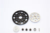 Axial SCX10 & Wraith Steel #45 Spur Gear 48 Pitch 85T + Aluminum Spur Gear Adapter - 1 Set Silver