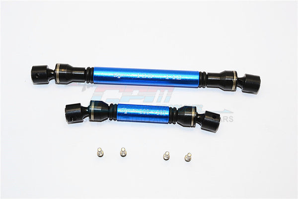 Axial SCX10 II (AX90046) Steel+Aluminum Front+Rear Center Shaft - 1 Set Blue