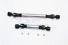 Axial SCX10 II (AX90046) Steel+Aluminum Front+Rear Center Shaft - 1 Set Gray Silver